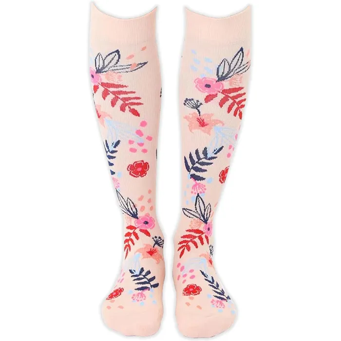 Living Royal Womens Tropical Floral Compression Socks LIVINGROYAL Rings