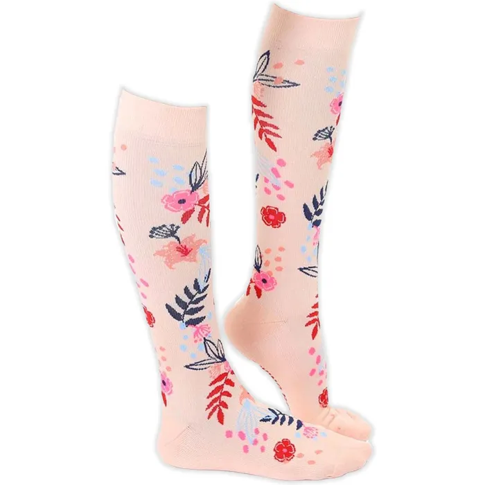 Living Royal Womens Tropical Floral Compression Socks LIVINGROYAL Rings