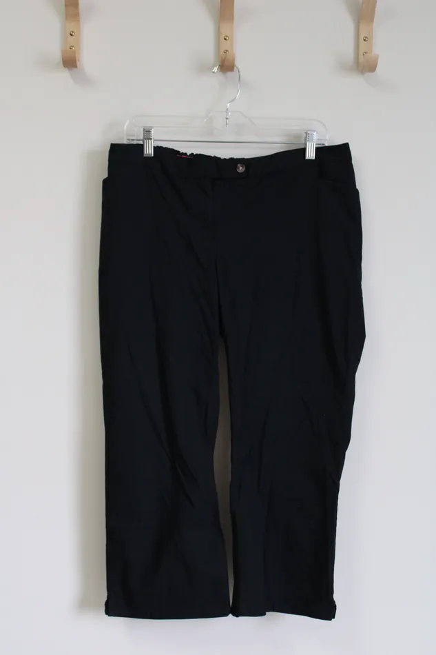 Liz Lange Liz Lange Maternity Black Capri Pant 12 Rings