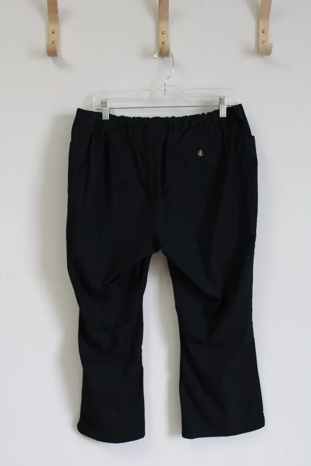 Liz Lange Liz Lange Maternity Black Capri Pant 12 Rings