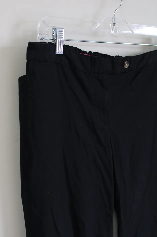Liz Lange Liz Lange Maternity Black Capri Pant 12 Rings