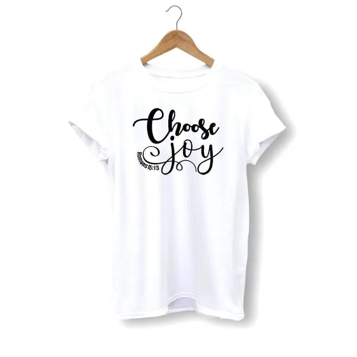 Lords Guidance Christian TShirt br Choose Joy Earrings