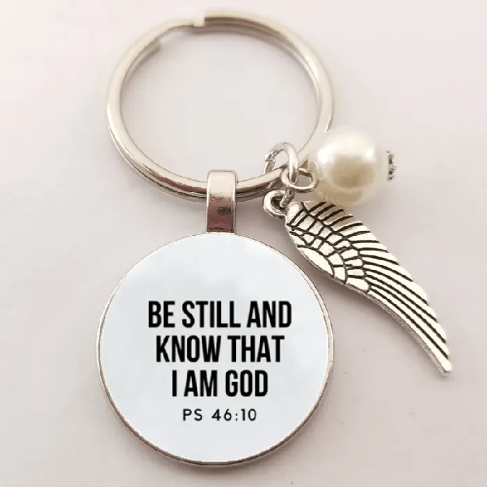 Lords Guidance Earrings Christian Bible Verse Keyrings