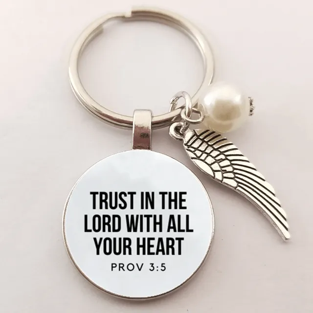 Lords Guidance Earrings Christian Bible Verse Keyrings