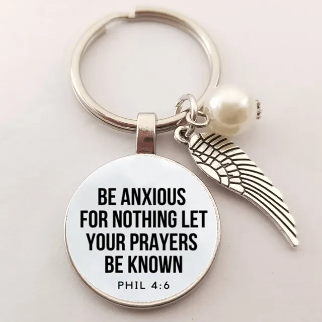 Lords Guidance Earrings Christian Bible Verse Keyrings