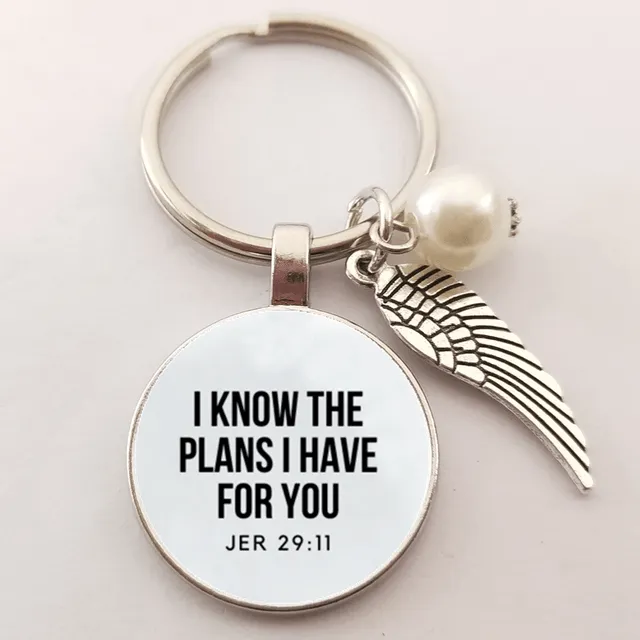 Lords Guidance Earrings Christian Bible Verse Keyrings
