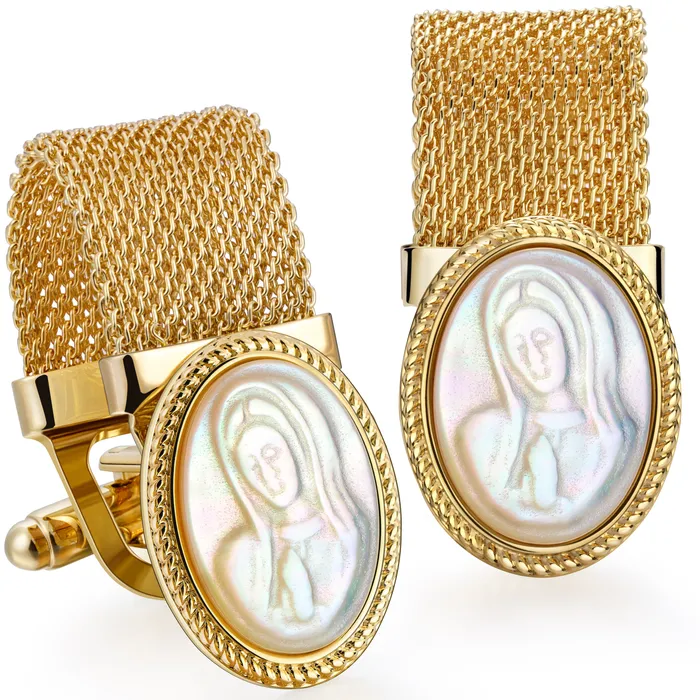 Lords Guidance Earrings Religious Figure Christian Cufflinks