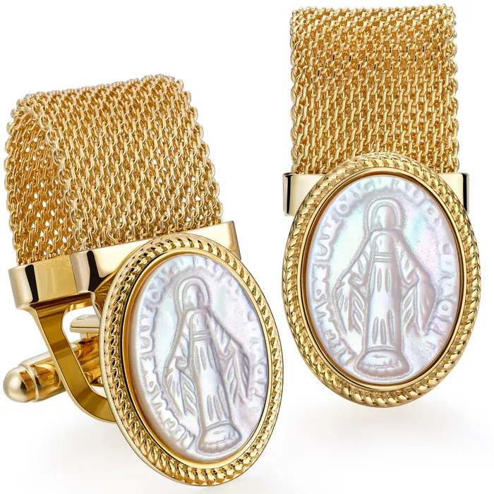 Lords Guidance Earrings Religious Figure Christian Cufflinks