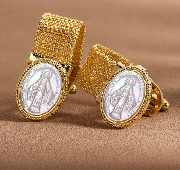 Lords Guidance Earrings Religious Figure Christian Cufflinks