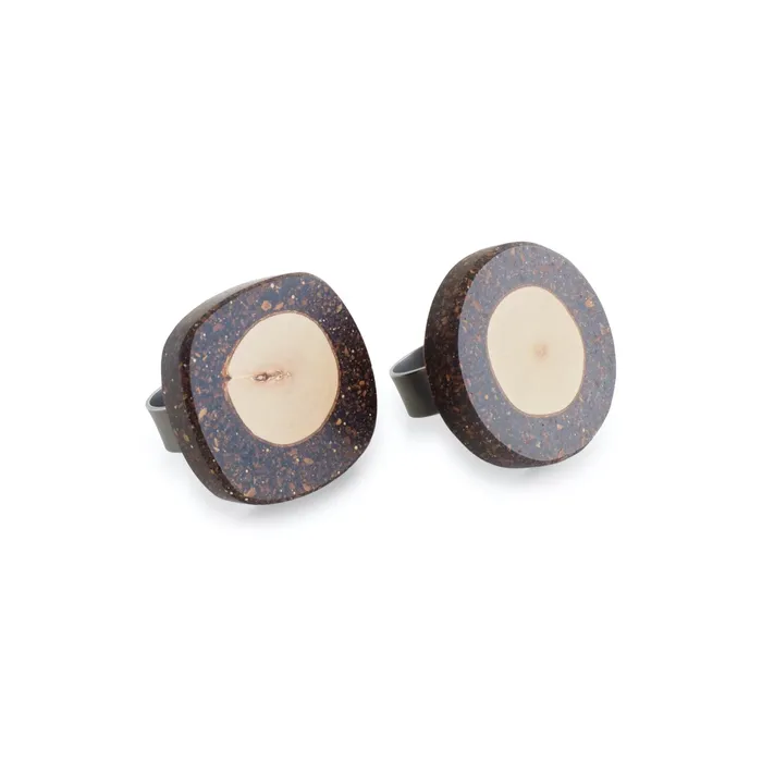 Macco Earrings Upcycled Ground Coffee Rings
