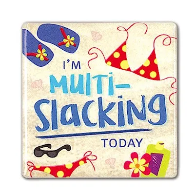 Magnet Ceramic Square Multi Slacking MADDENCORP Earrings