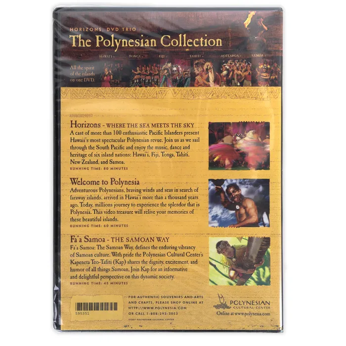 MEDIAFAST Earrings Polynesian Cultural Centers Horizons 3Disc DVD Set