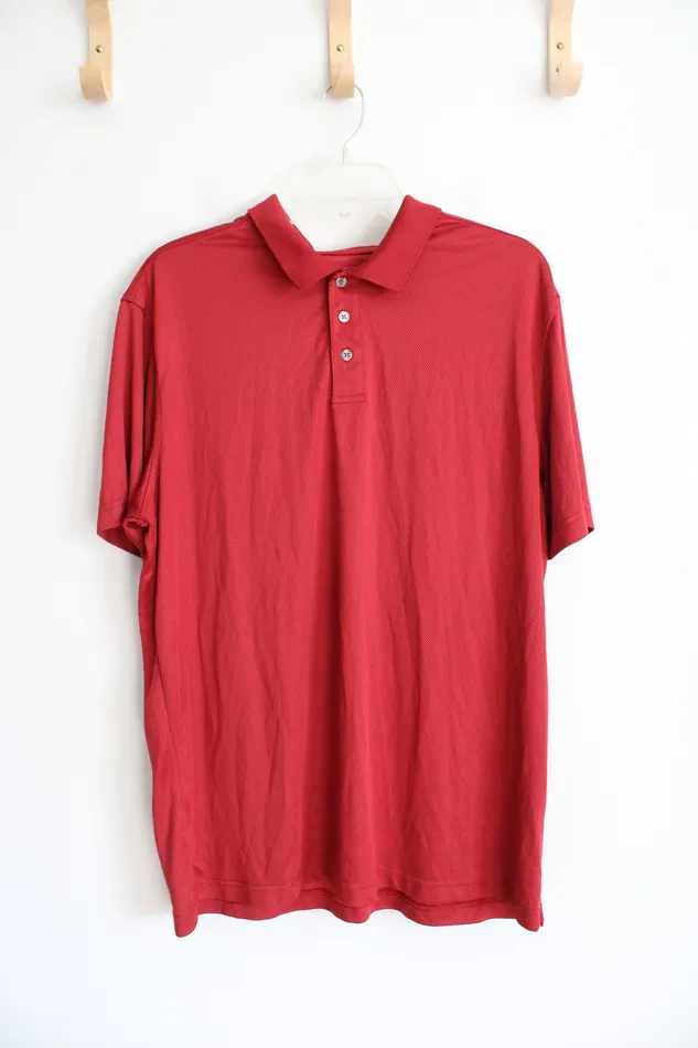 Members Mark Earrings Members Mark Red Luxe Polo Shirt XL