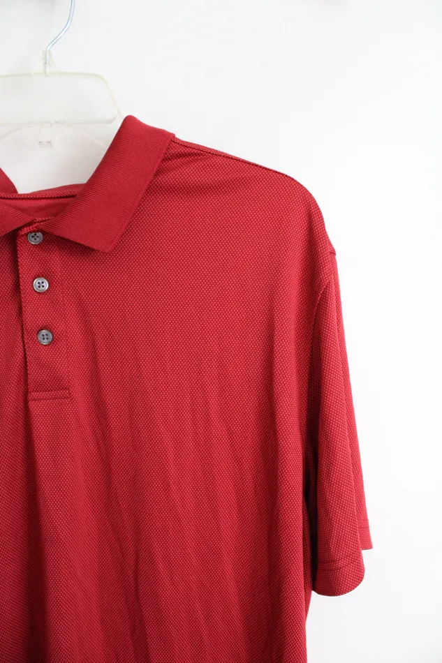 Members Mark Earrings Members Mark Red Luxe Polo Shirt XL