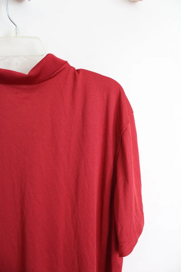 Members Mark Earrings Members Mark Red Luxe Polo Shirt XL