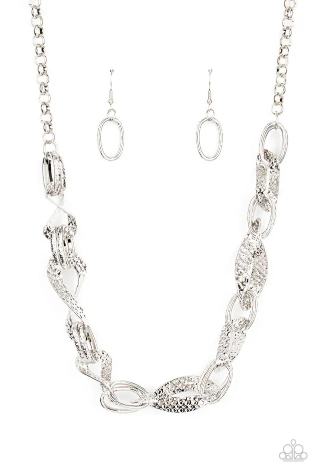 METAL of Honor Silver Paparazzi Accessories Necklaces