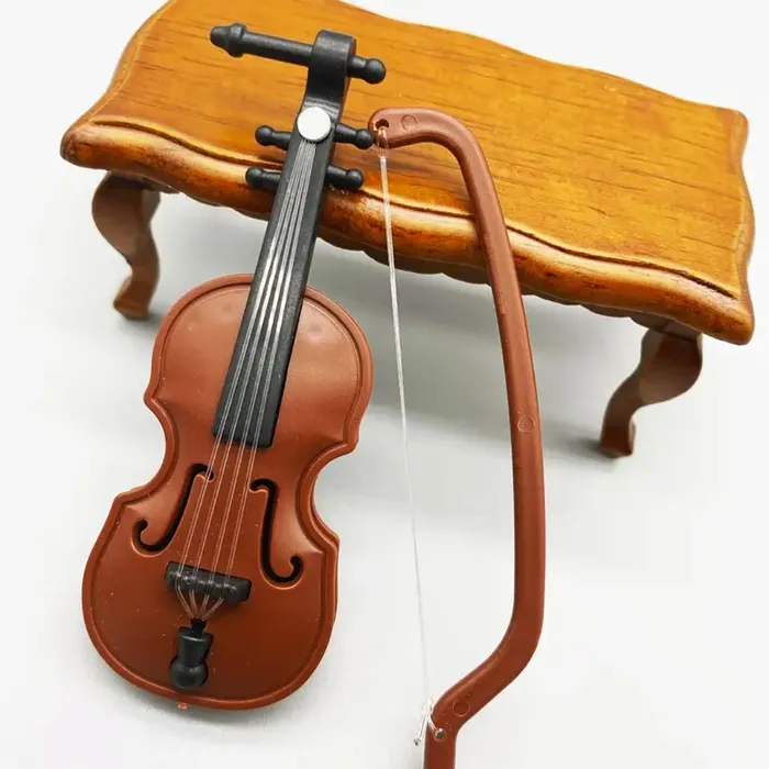 Miniature Violin Dollhouse Accessory Miniature Instrument Miniatures by NC Earrings Miniature Violin Dollhouse Accessory Miniature Instrument Miniatures by NC Earrings