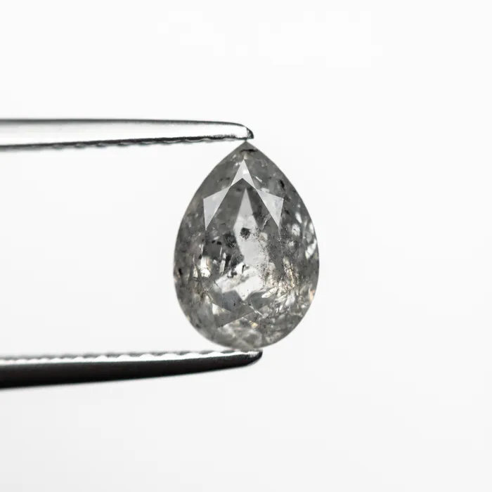 Misfit Diamonds Rings Salt and Pepper Double Cut Diamond 137ct Pear