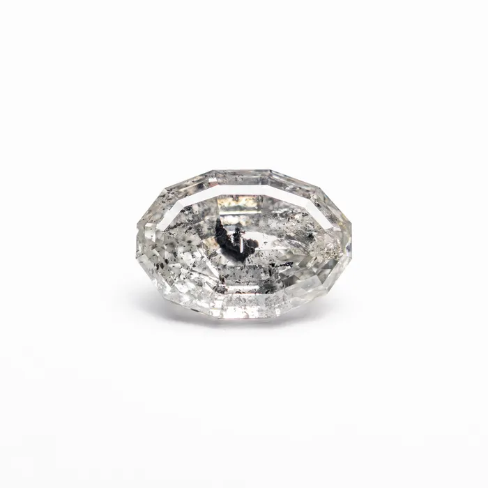 Misfit Diamonds Rings Salt and Pepper Step Cut Diamond 107ct Geo Oval