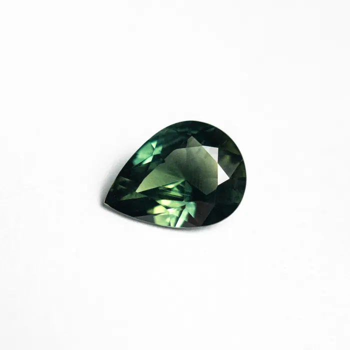 Misfit Gems Earrings Green Brilliant Sapphire 102ct Pear