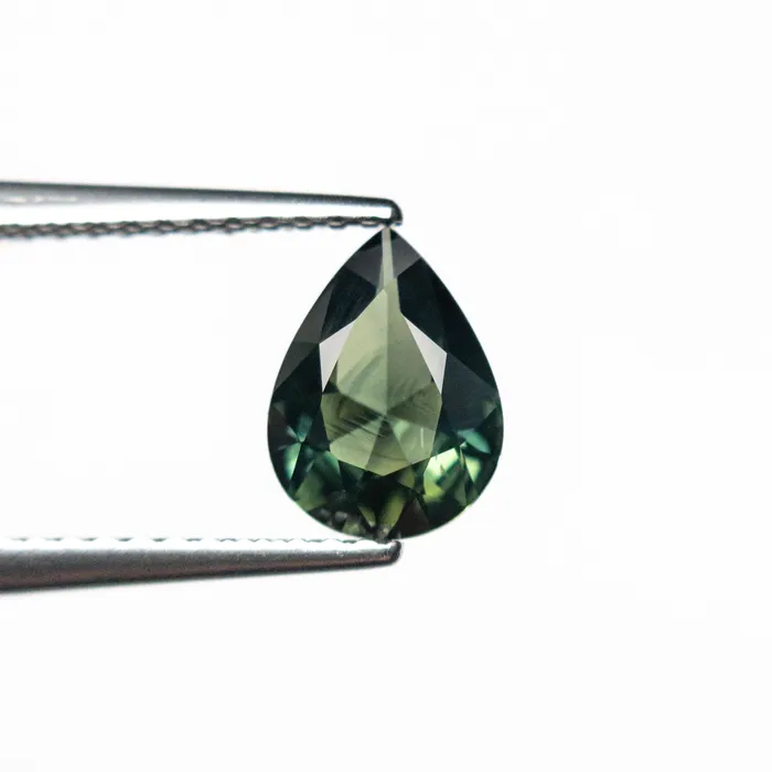 Misfit Gems Earrings Green Brilliant Sapphire 102ct Pear