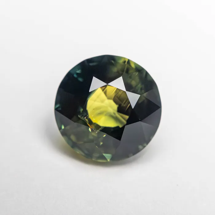 Misfit Gems Rings GreenTeal Brilliant Sapphire 263ct Round