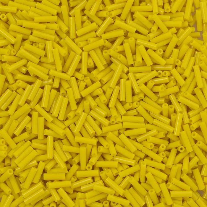 Miyuki Bugles size 6mm 0404 Opaque Yellow Opaque Yellow bugles 6mm Peppy Beads Earrings Miyuki Bugles size 6mm 0404 Opaque Yellow Opaque Yellow bugles 6mm Peppy Beads Earrings