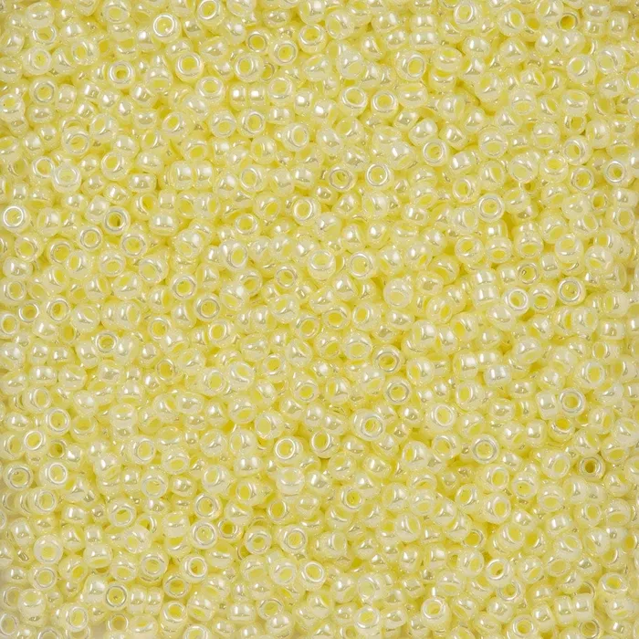 Miyuki Seed Beads 110 LtYellow Ceylon 0514NEW Peppy Beads Earrings