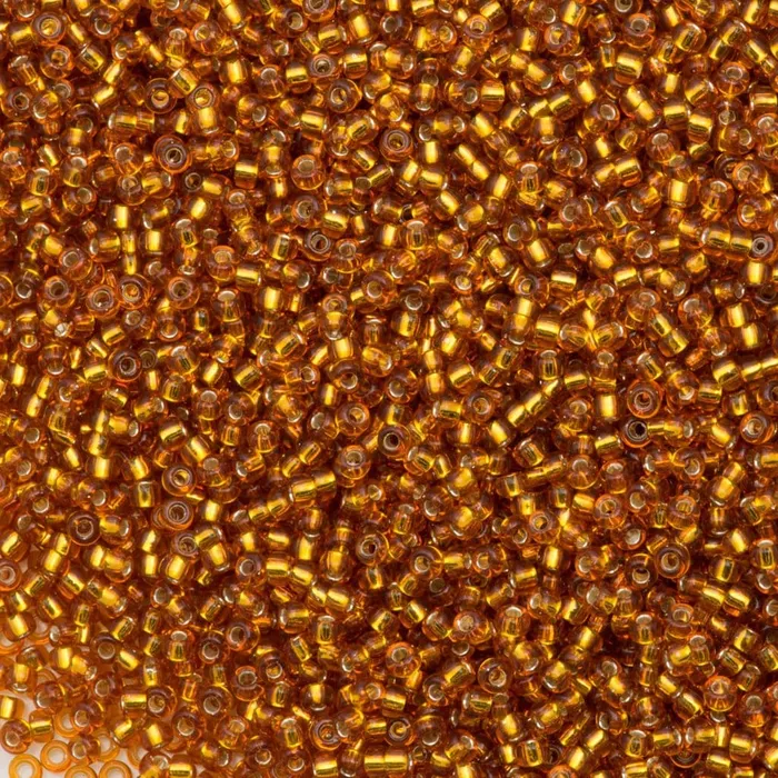 Miyuki Seed Beads 110 Silver Lined Topaz 2422NEW Peppy Beads Rings