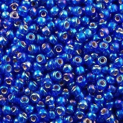 Miyuki Seed Beads 60 Silver Lined Cobalt AB 1020 Peppy Beads Rings