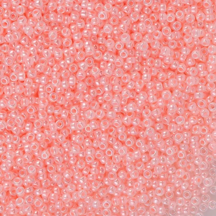 Miyuki Seed Beads 80 Pale Pink Ceylon 0517 Peppy Beads Earrings