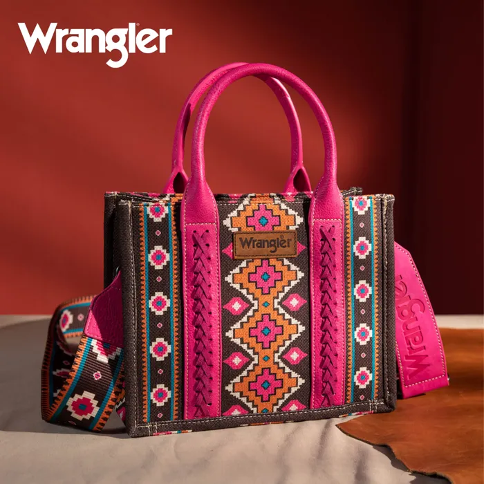 MONTANA WEST Earrings WRANGLER SOUTHWESTERN HOT PINK MINI CROSSBODY TOTE