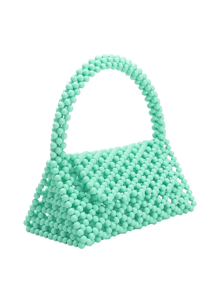 Morgan Beaded Bag Melie Bianco Earrings