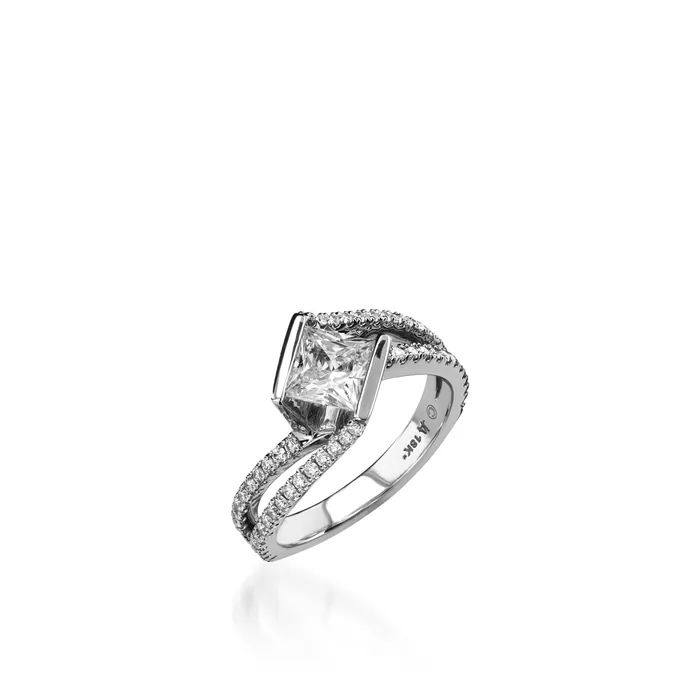 Mystere White Gold Engagement Ring John Atencio Rings