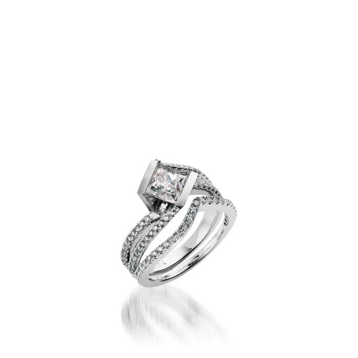 Mystere White Gold Engagement Ring John Atencio Rings