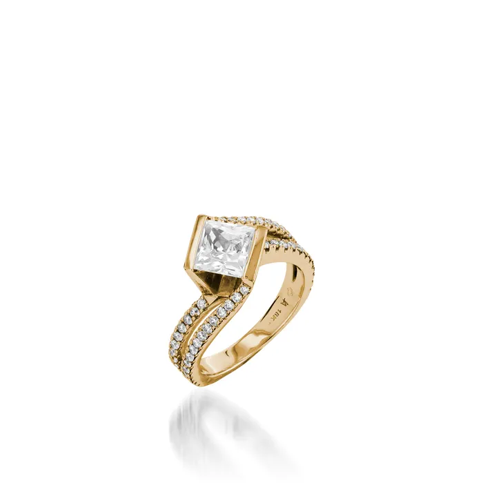 Mystere White Gold Engagement Ring John Atencio Rings