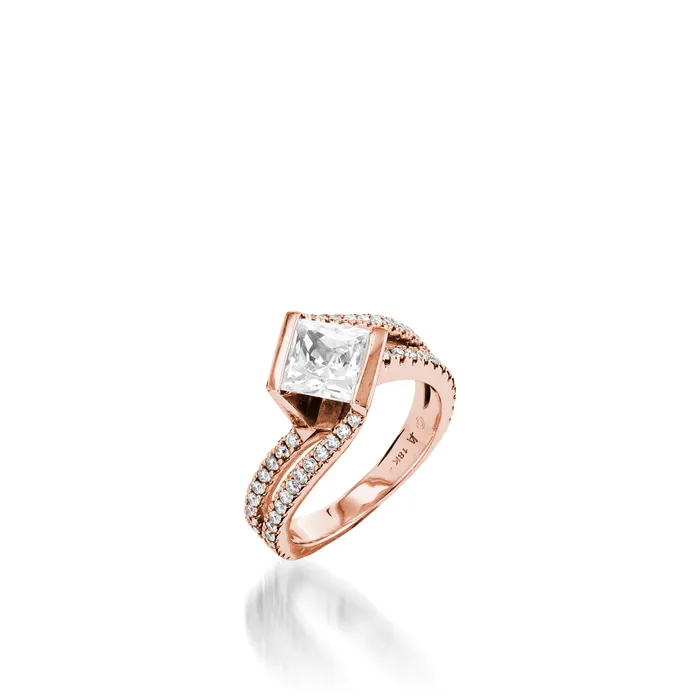 Mystere White Gold Engagement Ring John Atencio Rings