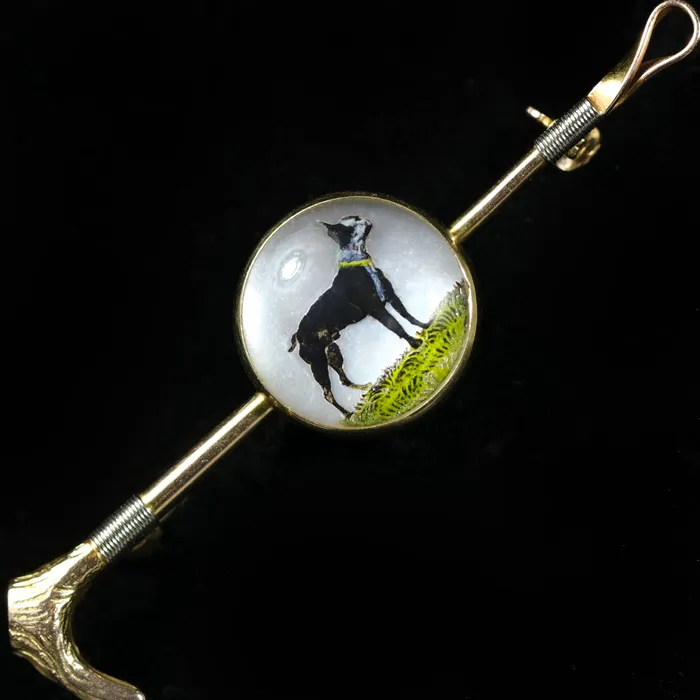 N Green Sons Earrings Edwardian Essex Crystal Reverse Intaglio Dog Hunt Whip Brooch N Green Sons Earrings Edwardian Essex Crystal Reverse Intaglio Dog Hunt Whip Brooch