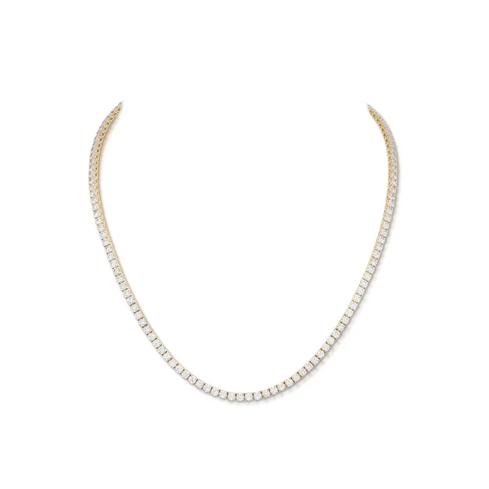 Necklaces 1313 Carat Yellow Gold Diamond Line Necklace Stephen Silver Fine Jewelry