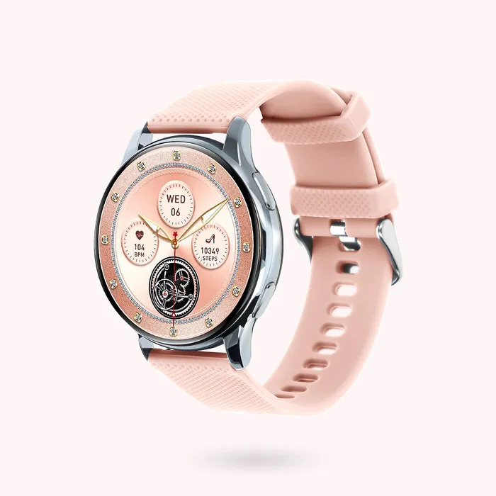 Necklaces Bronzallure Smartwatch Donna Cassa Color Argento Rotonda 42mm