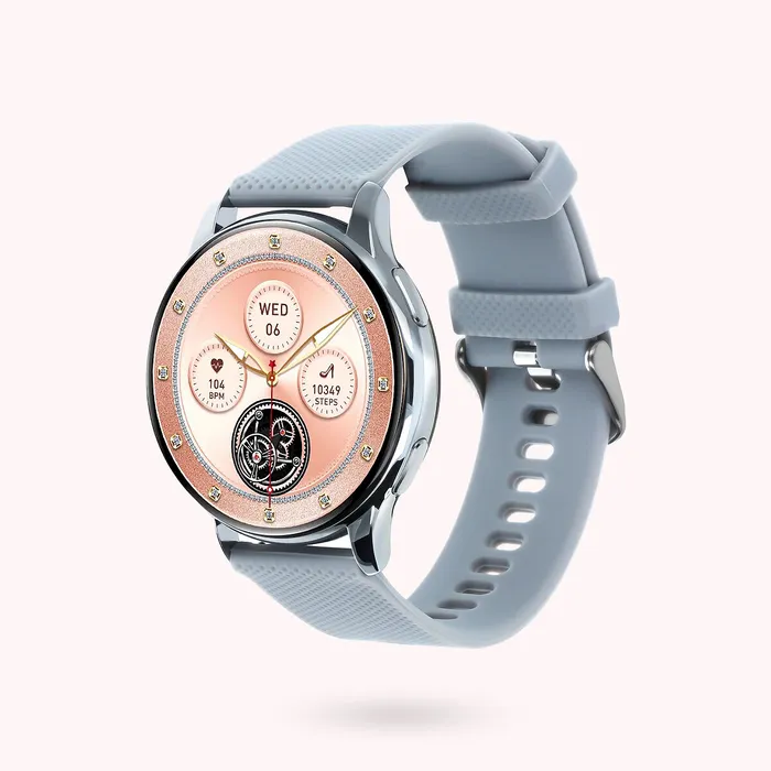 Necklaces Bronzallure Smartwatch Donna Cassa Color Argento Rotonda 42mm