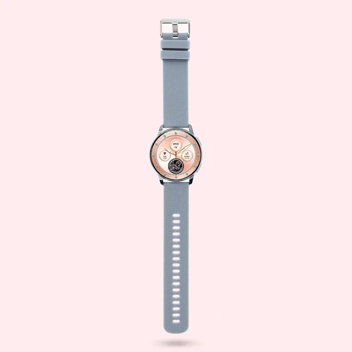 Necklaces Bronzallure Smartwatch Donna Cassa Color Argento Rotonda 42mm
