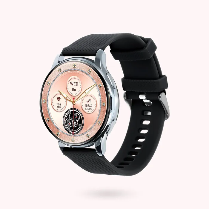 Necklaces Bronzallure Smartwatch Donna Cassa Color Argento Rotonda 42mm