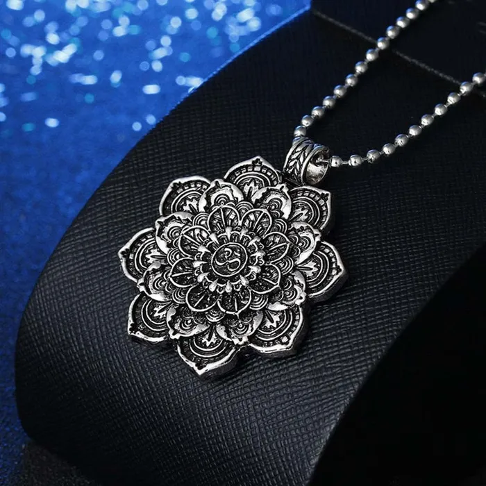 Necklaces Bryan Lim 1 x Tibet Spiritual Mandala Pendant Necklace