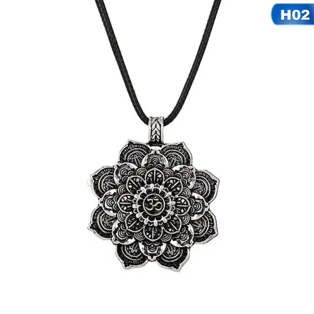 Necklaces Bryan Lim 1 x Tibet Spiritual Mandala Pendant Necklace
