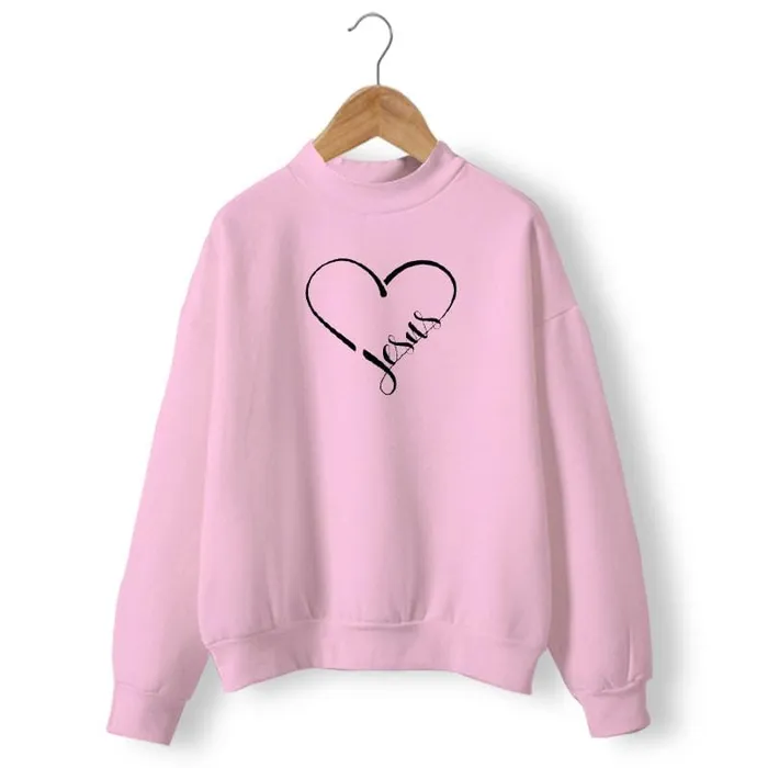 Necklaces Christian Sweatshirt br Jesus Heart Lords Guidance