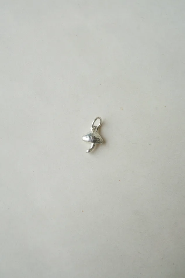 Necklaces Foe Dear Sterling Silver Mushroom Charm Pendant Readytoship