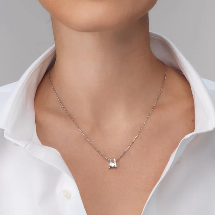 Necklaces John Atencio Venture Diamond Solitaire Pendant