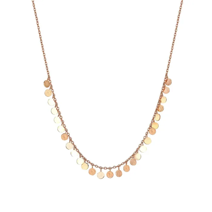 Necklaces Kismet by Milka Dangle Circles Short Necklace