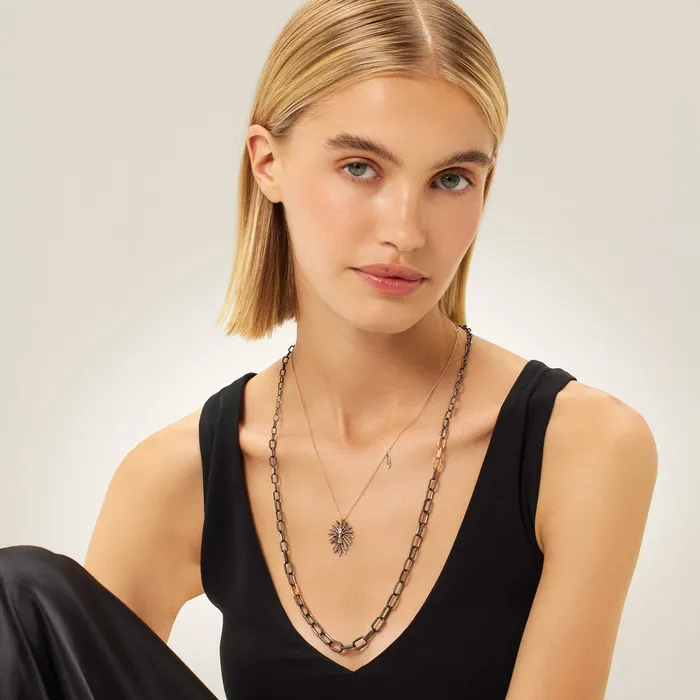 Necklaces Kismet by Milka Gold Silver Chain Necklace